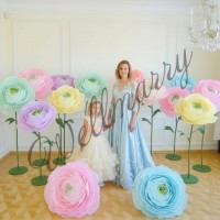 Ростовой цветок из бумаги "Ранункулюс розовый" Ростовой цветок из бумаги "Ранункулюс розовый"